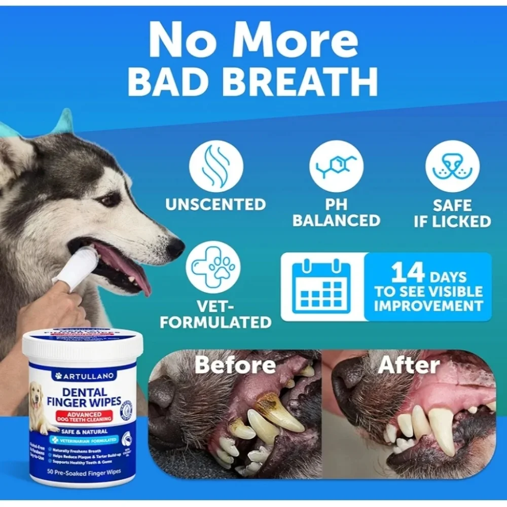 Dog Teeth Cleaning Wipes
